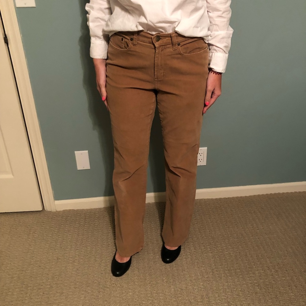Boot cut corduroys